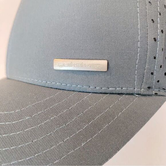 Quiksilver Net Tech Hat Bering Sea recycled fabric slate blue gray EUC os - Picture 4 of 8